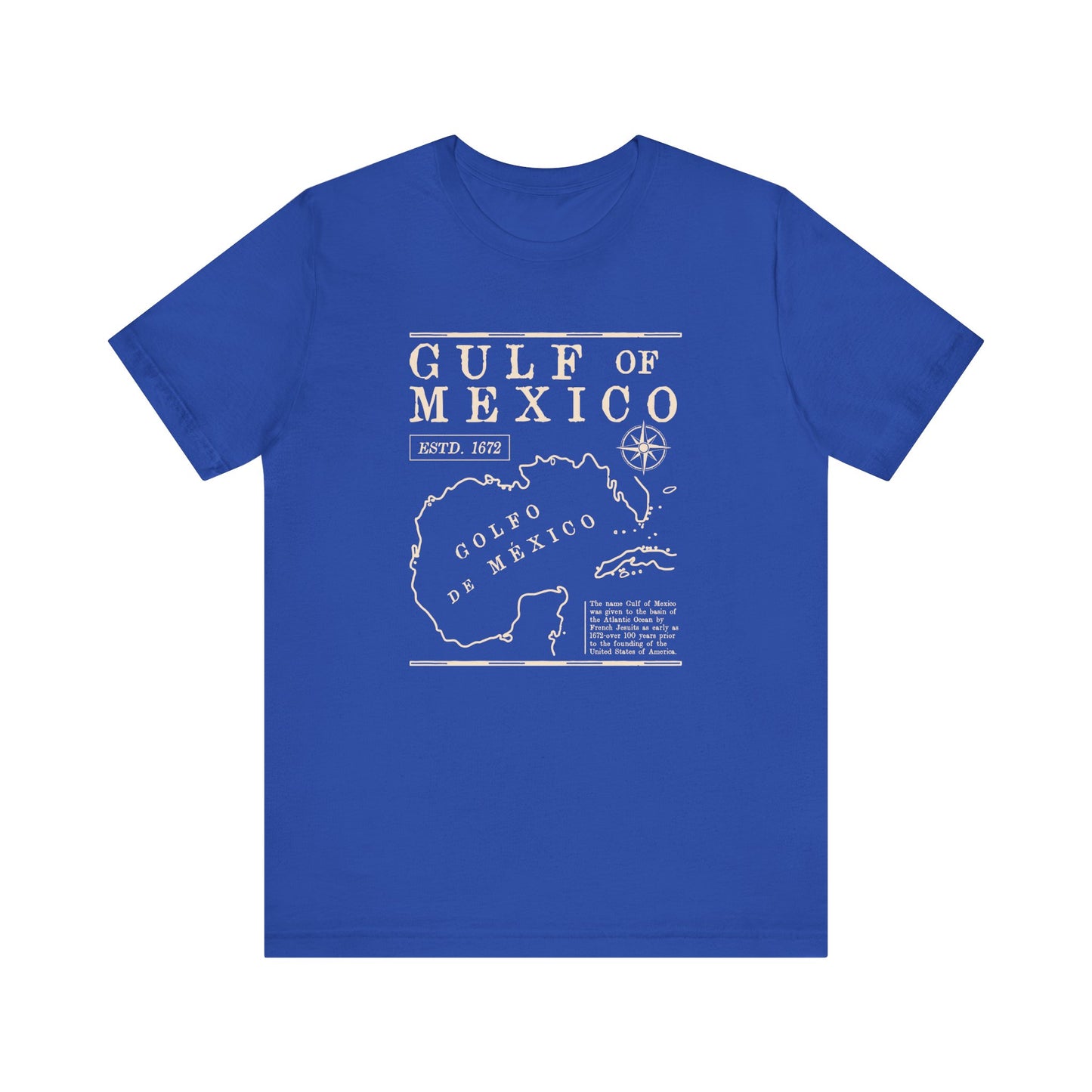 Gulf of Mexico Map Unisex Jersey Tee - Stylish Travel Shirt